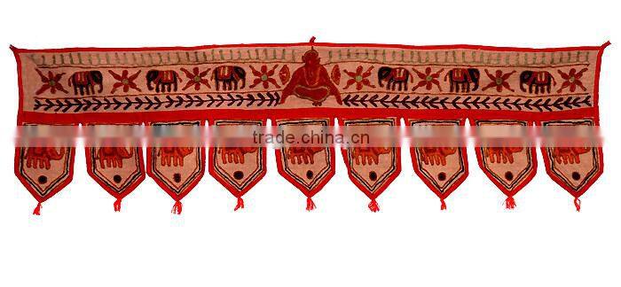 COLOURFUL INDIAN HANDMADE RAJASTHANI ART WALL HANGING DOOR HANGING TORAN