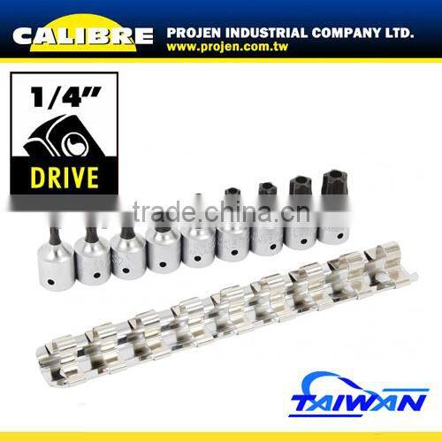 CALIBRE T10-T55 10PC 3/8"Dr Long Torx Bit Set