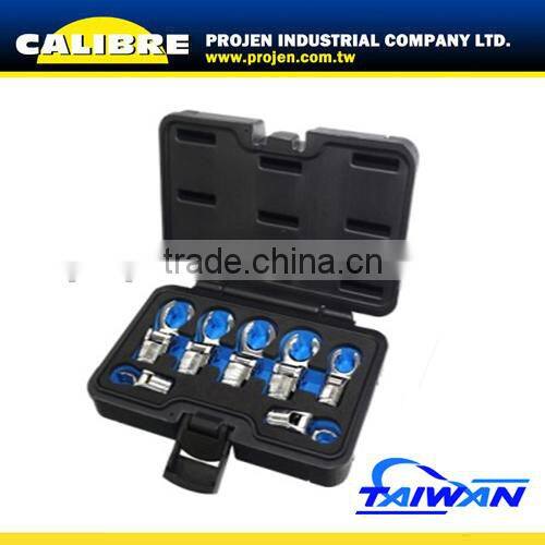 CALIBRE 7PC Flexible Crowfoot Socket Wrench set