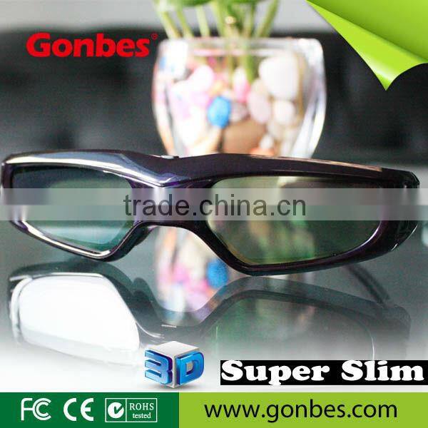 SUPER SLIM active shutter 3D GLASSES FOR tvs home using