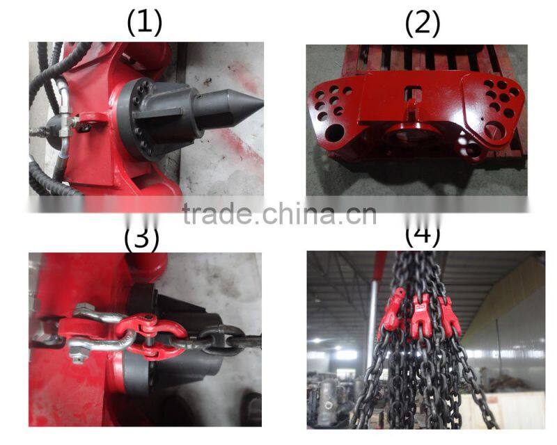 most advanced adjustable chain hydraulic round pile breaker SP606 with hydraulic cylinder