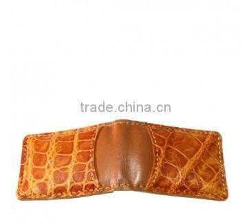Crocodile leather money clip wallet SCW-007