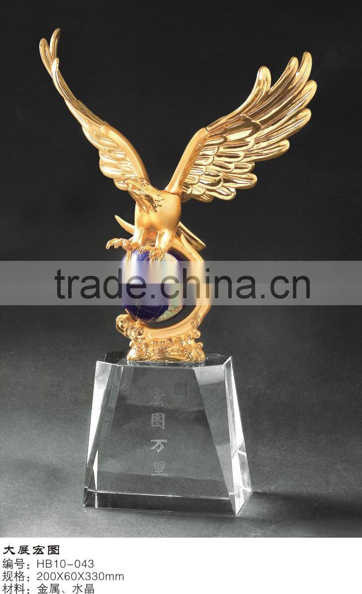 Factory Custom Plated Gold Metal Of Horse Trophy