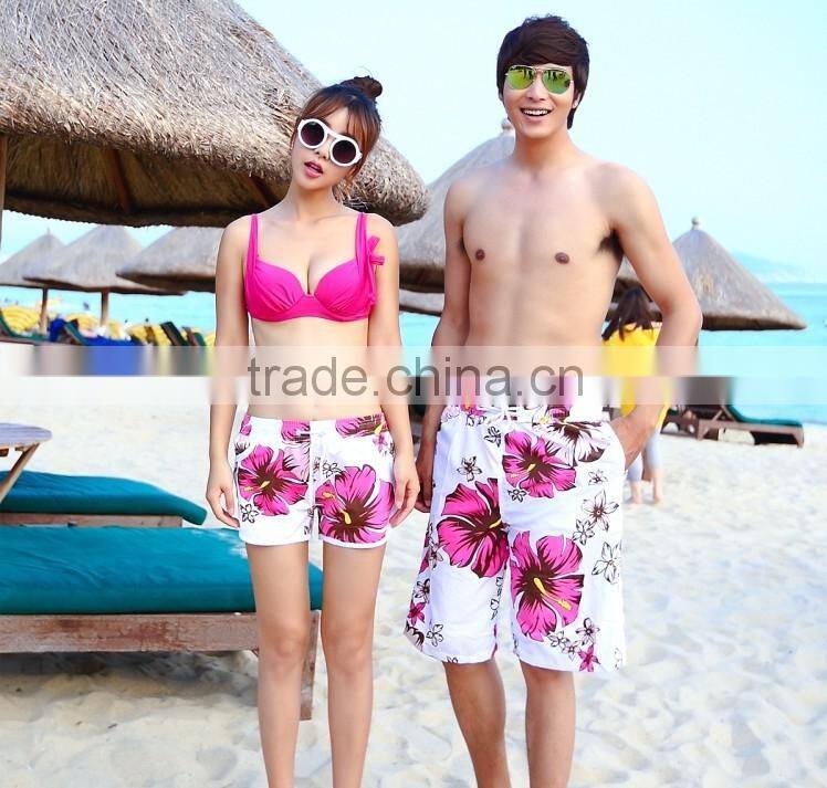 2015 Fashion girls printed beach pants swimming pants for summer wear