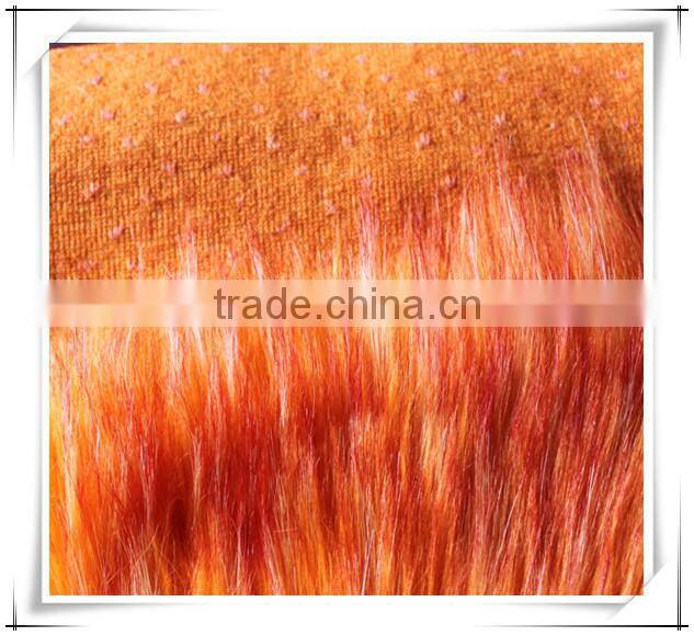 high quality long pile animal faux fur/artificial faux fur fabric