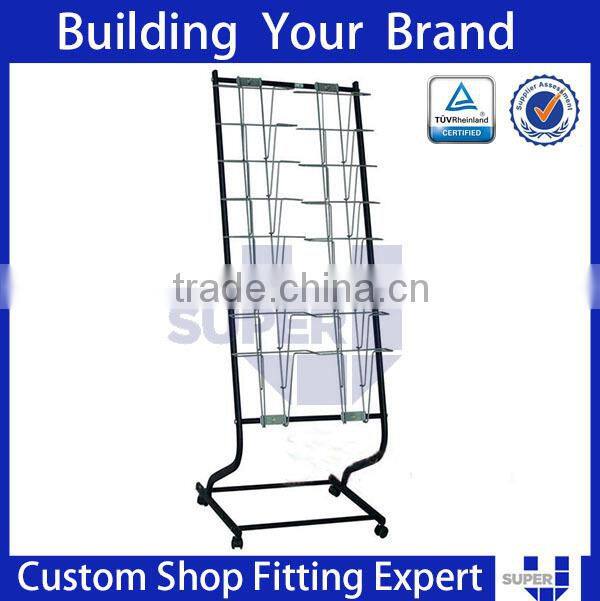 portable literature holder display stands wire books