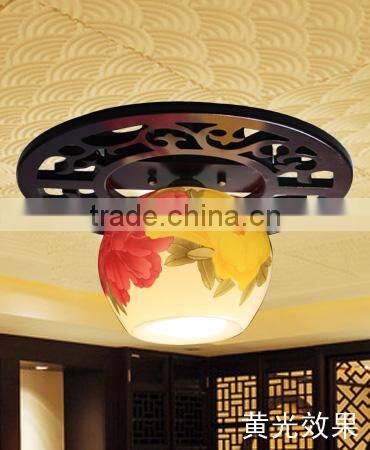 Modern Ceiling lighting Antique ceiling down light Fixture Design Porcelain Wooden Jingdezhen Dining Room Hotel ceiling lights
