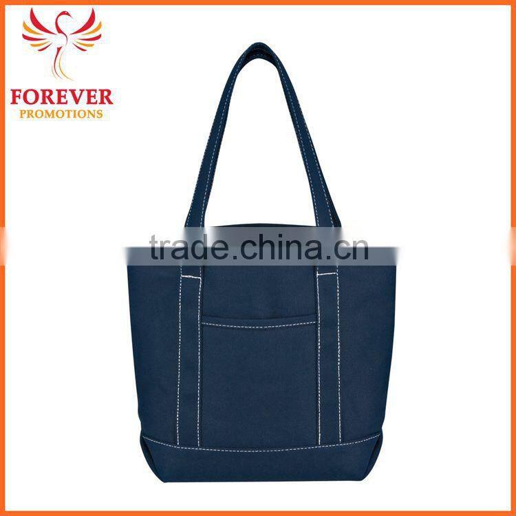Chinese Supplier 24 OZ. 15" Small Eco-friendly Canvas Tote Bag With Handles Wholesale