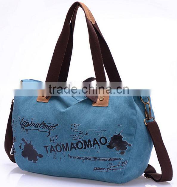 Multifunctional shoulder bags messenger bags canvas fashion woman bags wholesale