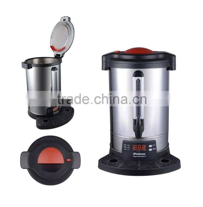 Keep warm longer catering tea urn soup cooker food warmer with level sight
