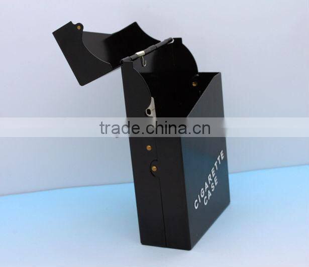Hot selling automatic cigarette case with lighter windproof lighter/cigarette case with usb lighter