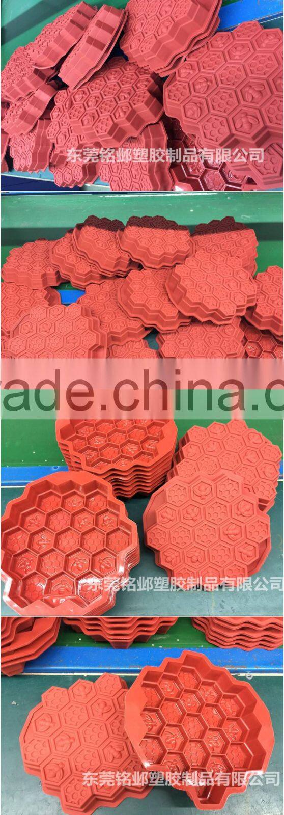 Food certification Bee Honeycomb hut re-useable Silicone cake mold muffin cupcake chocolate mold cake pan