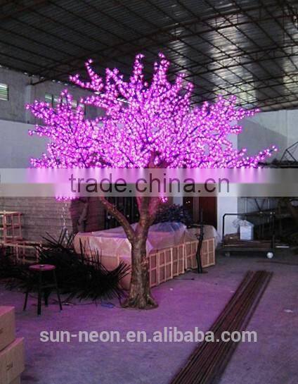 High Simulation Waterproof Cherry Blossom 3m Decoration 220v Led Tree Light