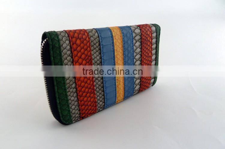 Women money bag security long purse brand style rainbow colorful fashion wallet