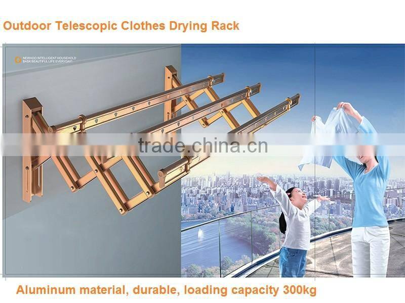 Aluminium Standing and Movable Style Laundry Rack Hanger