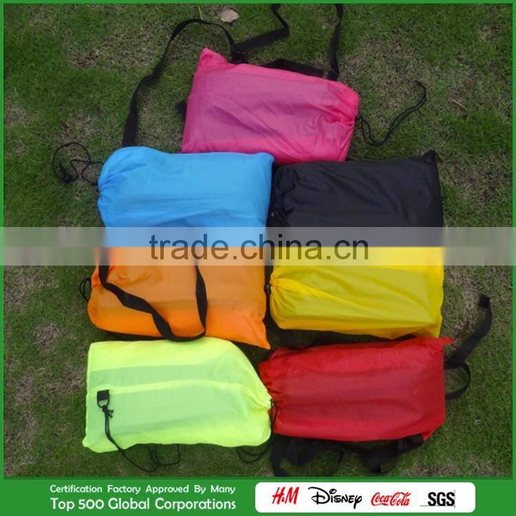 Hot Sale Laysack bed/Lay bag/Banana air bag softtextile baby sleeping bag