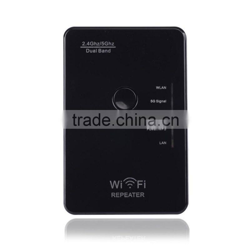 Wholesale Alibaba New Design Wireless 2.4GHz/5GHz Dual Band WIFI Signal Repeater Booster WiFi Router 300Mbps Wi Fi Adapter