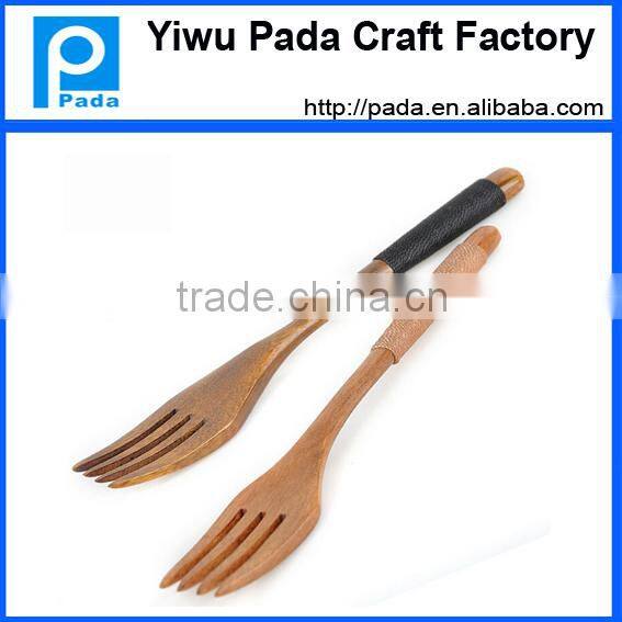 7.1 inch Wooden Forks - Disposable Wood Cutlery Silverware