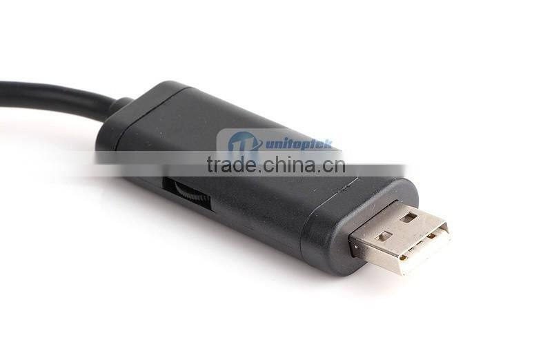 5m Waterproof USB Tube Wired Drain Inspection Camera Snake Camera Waterproof Wire Endoscope 4 White LEDs