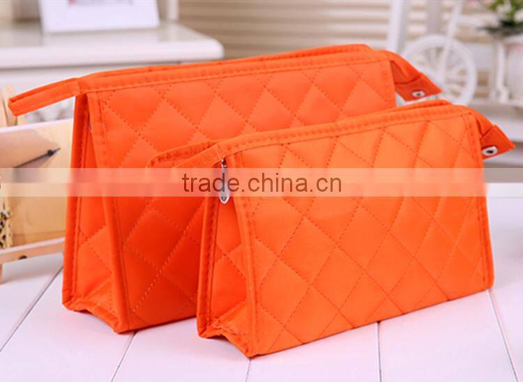 Promotional Various Color Small Round Cosmetic Bag With Mirror
