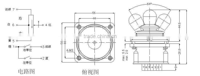 om1A 1 axis joystick