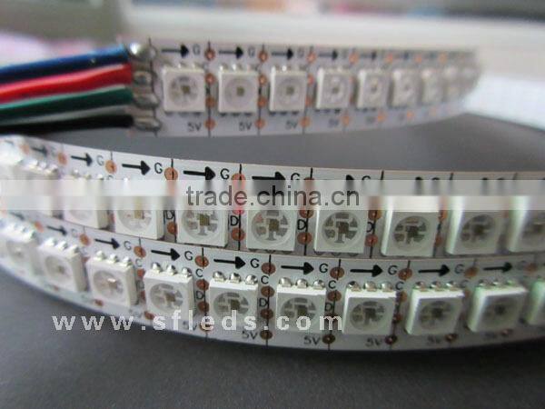 DC5v waterproof addressable led strip light apa102 warm white cold white 144led