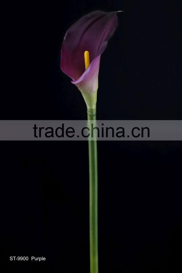 64 cm PVC Real Touch Calla Lily Spray Artificial Flower