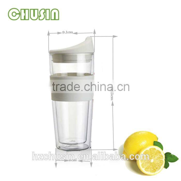 HOT selling glass mug/glass cup/coffee cup with silicone lid silicone handle wholesale