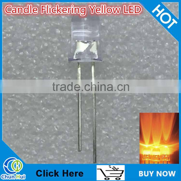 5MM CANDLE FLICKERING LED (red)
