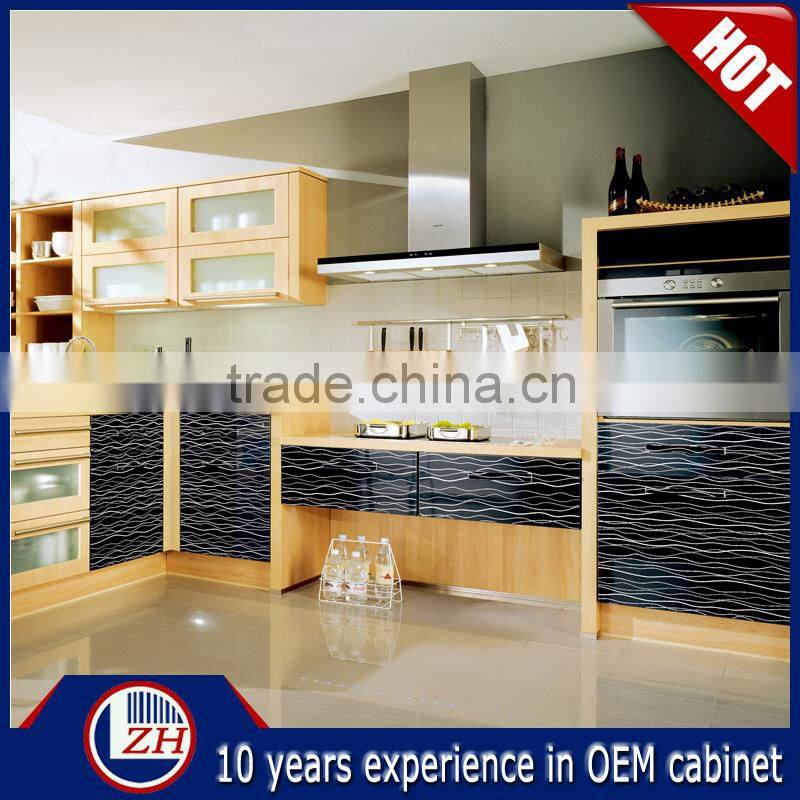 high gloss uv /acrylic /lacquer kitchen cabinet door glass kitchen door modern design colored glass kitchen cabinet doors