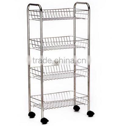 Kitchen fruit/drinks/vegetable display Stainless Steel cart