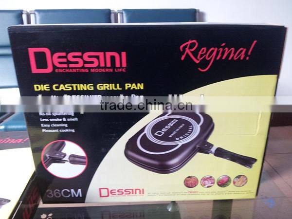 dessini die cast aluminium double sided frying pan