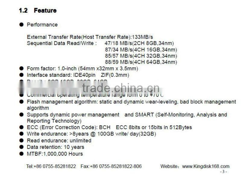 zif SSD flash module