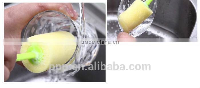 bear shaped sponge cup cleaning brush children color sponge bottle cleaning brushes