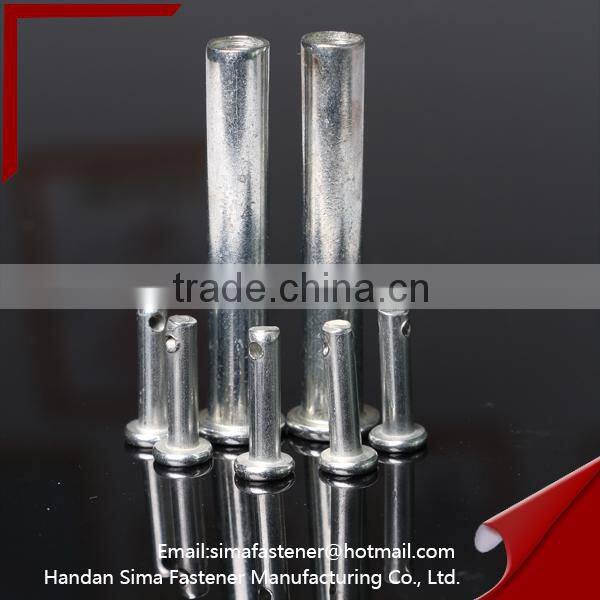 Semitubular rivets Aluminum carbon steel