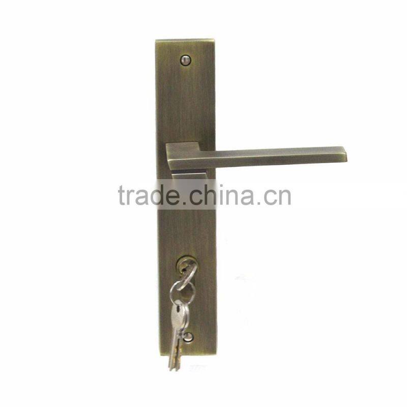 TRI-CIRCLE zinc alloy handle door lock set, door lock and handle