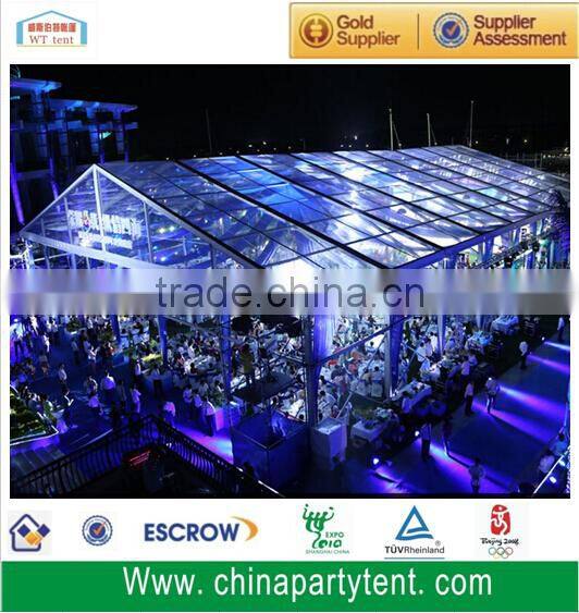 Luxury tent wedding party tent with glass walls