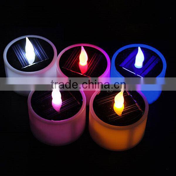 Solar LED Candle Lamp Nightlight Green