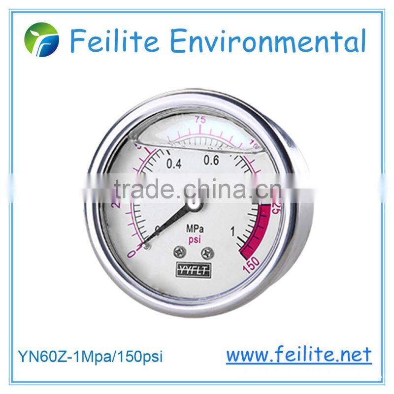 High quality electric contact fill liquid pressure gauge