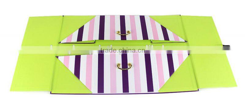 Metal handle cardboard storage box customized cardboard paper box drawer storage box