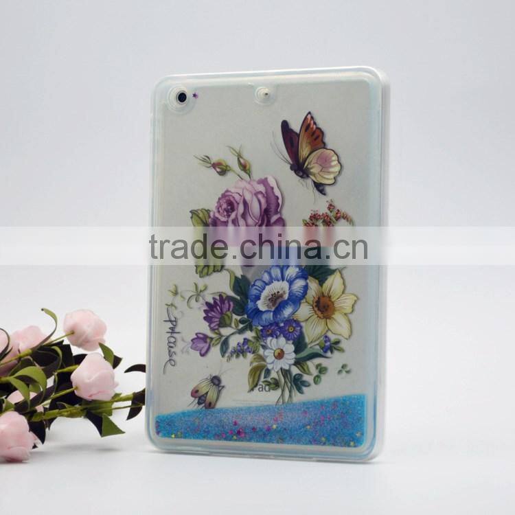 Tranasparent clear liquid rubber case for Ipad mini