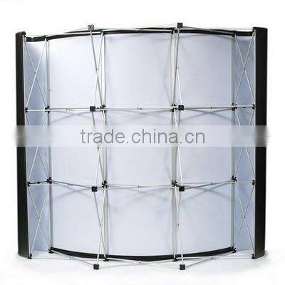 Easy assembled magnet connection straight pop up exhibition stand 3*3/3*4