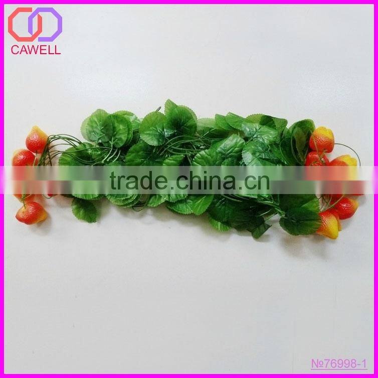 fake artificial strawberry vines