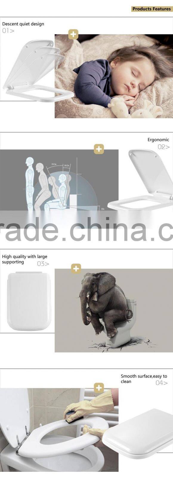 pp toilet seat cover with quick release function