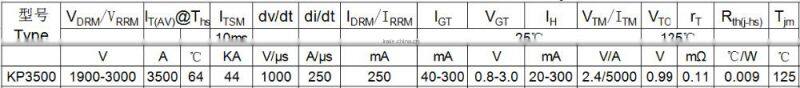 High current of phase control thyristor for dynamo