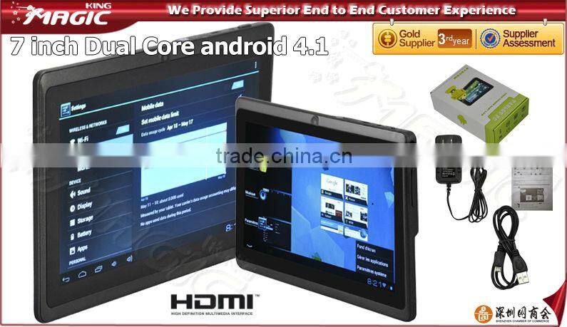 7 inch android 4.1 slim tablet pc
