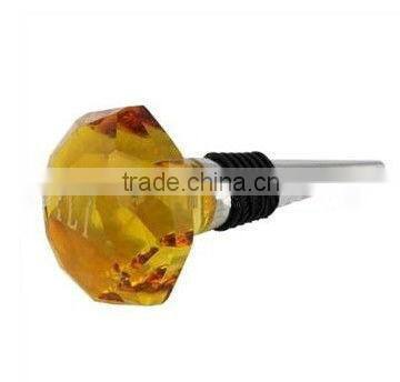 3d crystal wine stopper
