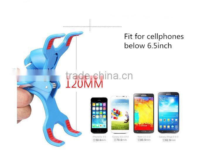 Mobile phone holder flexible phone holder phone clip cellphone holder with big clamp of 120mm