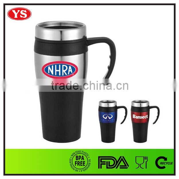 thermal double layer travel car mug 16 oz
