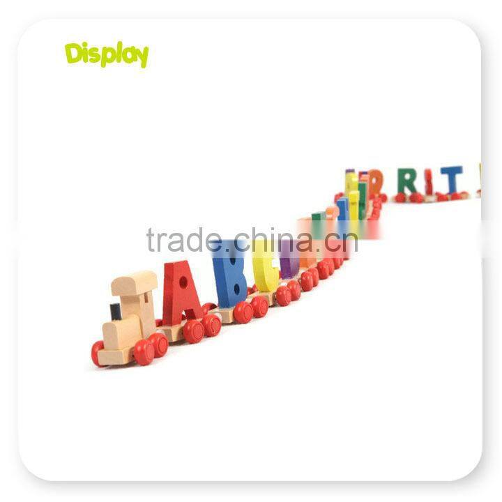 Kids Wooden Alphabet Train